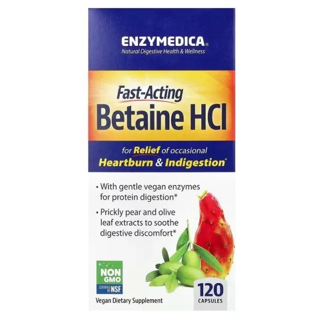 Betaine HCL, 120 капсул