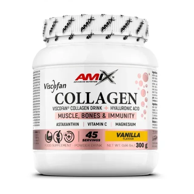 Бичачі колагенові пептиди AMIX Collagen Viscofan, 300 грам - Пінья колада, Піна колада