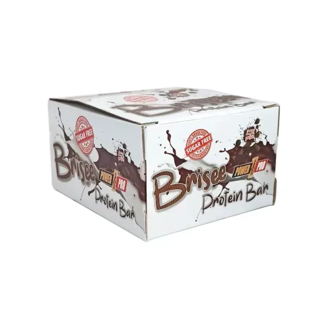 Блок батончиків Power Pro Brisee Protein Bar 25% Sugar Free, 20*55 грам - Смородина