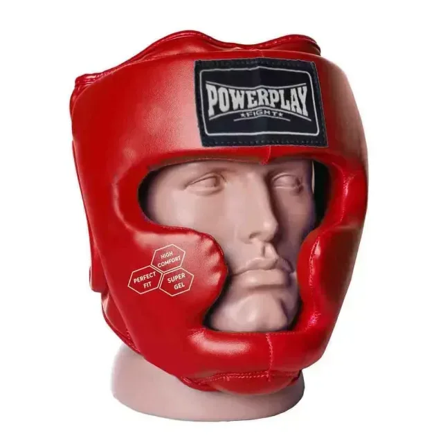 Боксерський тренувальний шолом Power Play 3043, Red - S тренувальний