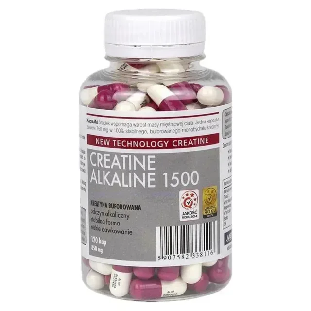 Буферизований моногідрат креатину Megabol Creatine Alkaline 1500, 120 капсул - Стандартний