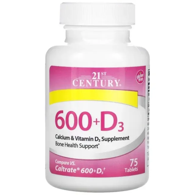 Calcium 600+D3 ТЕРМІН 09.26, 75 каплет