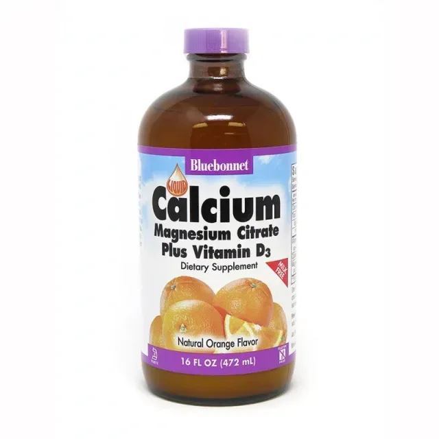 Calcium Magnesium Citrate plus Vitamin D3, 472 мл, полуниця
