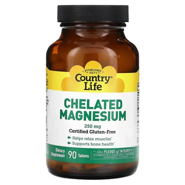 Chelated Magnesium 250 mg, 90 таблеток