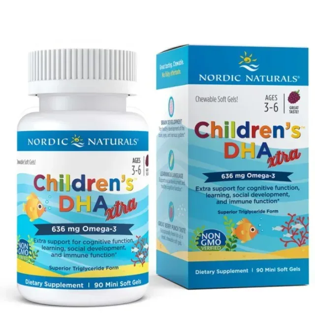 Children's DHA Xtra, 90 міні капсул, ягоди