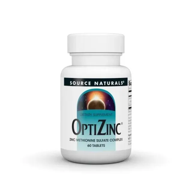 Цинк з міддю Source Naturals OptiZinc, 60 таблеток