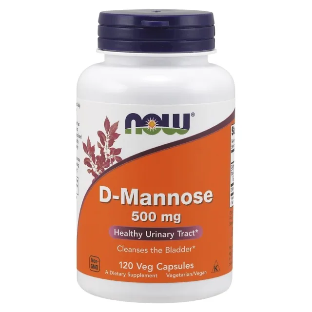 D-манноза NOW D-Mannose 500 mg, 60 вегакапсул