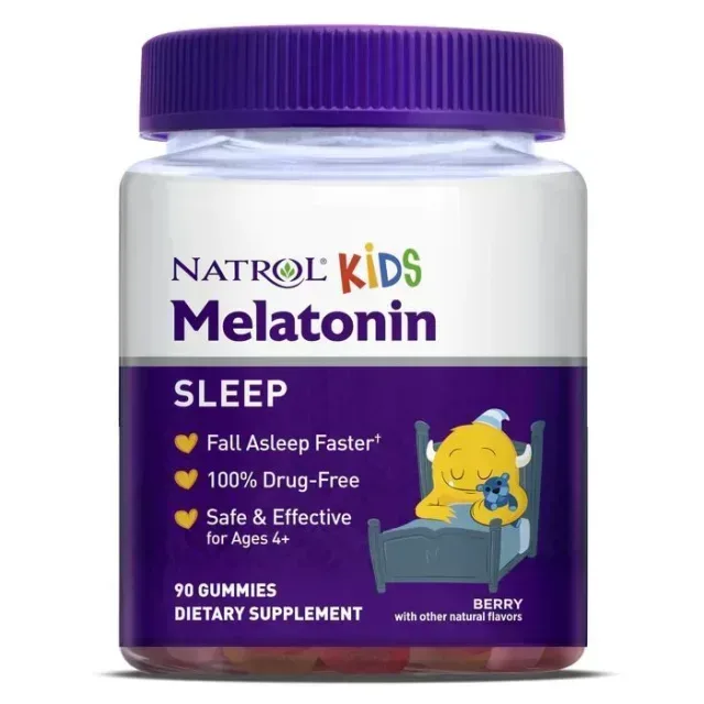 Дитячий мелатонін Natrol Kids Melatonin 1 mg, 90 желейок - Ягоди для гарного сну
