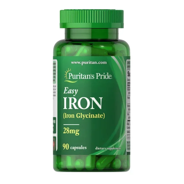 Easy Iron 28 mg (Iron Glycinate), 90 капсул