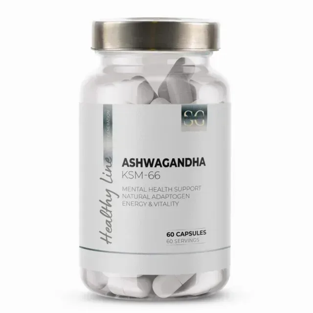 Екстракт ашваганди Sport Generation Healthy Line Ashwagandha KSM - 66, 60 капсул для підтримки організму в період стресу