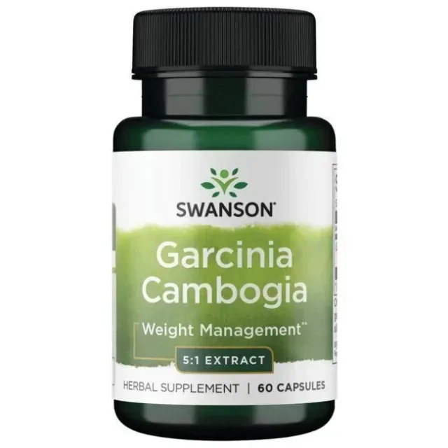 Екстракт камбоджійської гарцинії Swanson Garcinia Cambogia 80 mg, 60 капсул