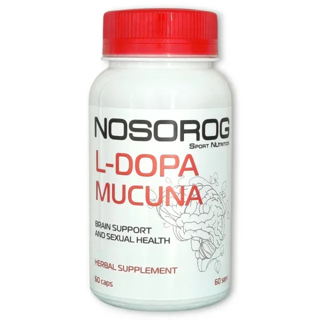 Экстракт мукуны Nosorog L-Dopa Mucuna, 60 капсул