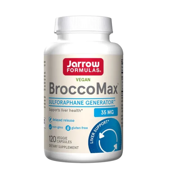 Екстракт насіння броколі Jarrow Formulas Vegan BroccoMax, 120 вегакапсул для підтримки печінки