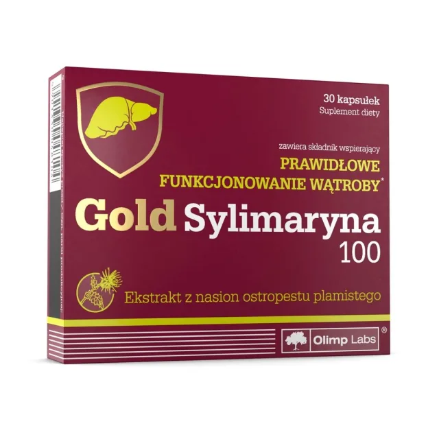 Екстракт розторопші Olimp Sport Nutrition Gold Sylimaryna 100, 30 капсул для підтримки печінки