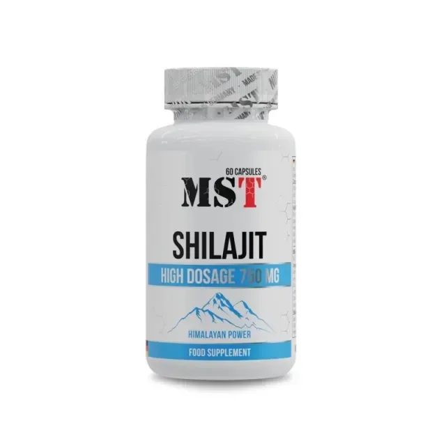 Екстракт шиладжиту MST Nutrition Shilajit, 60 капсул для загального тонусу організму