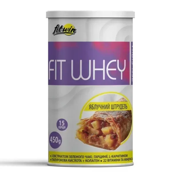 Функциональный протеиновый коктейль FitWin FitWhey, 450 грамм - Фруктовый тарт