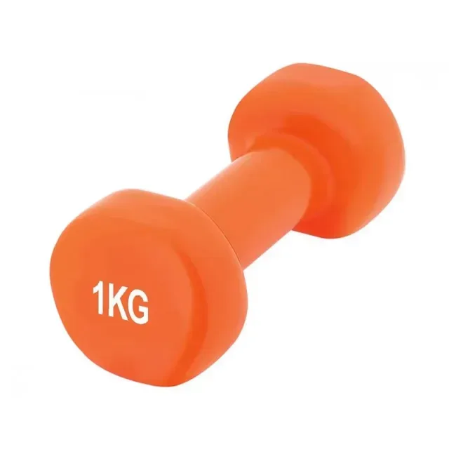 Гантель вінілова 4125 Achilles, 1 кг, Orange