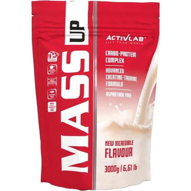 Гейнер ActivLab Mass Up, 3 кг - Полуниця