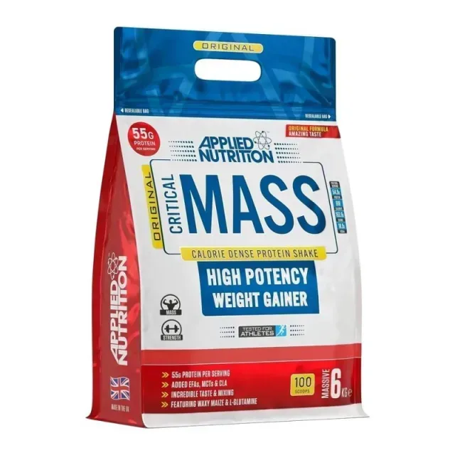 Гейнер Applied Nutrition Critical Mass Original, 6 кг - Полуниця