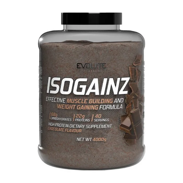 Гейнер Evolite Nutrition IsoGainz, 4 кг - Шоколад