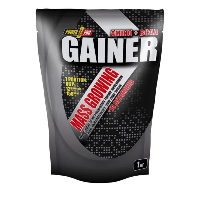 Гейнер Power Pro Gainer, 1 кг - Банан
