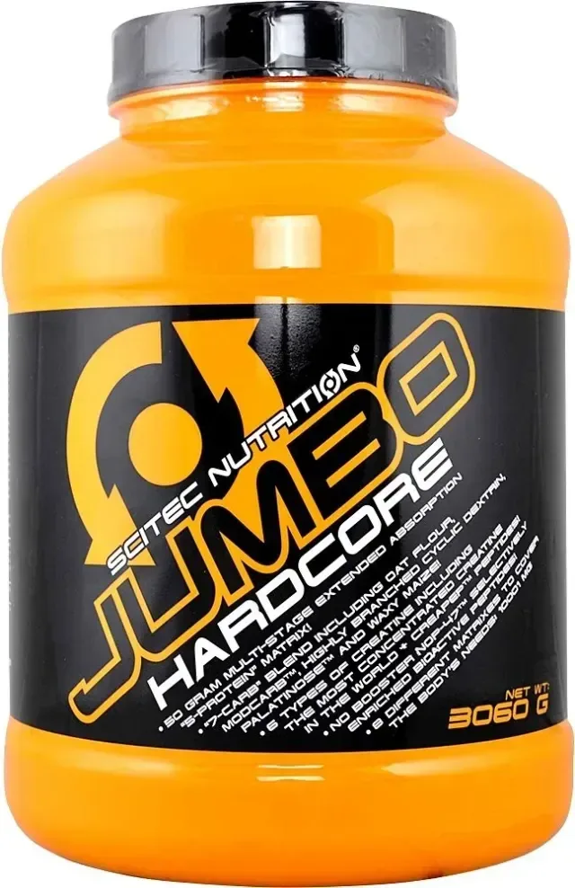 Гейнер Scitec Nutrition Jumbo Hardcore, 3.060 кг - Білий шоколад