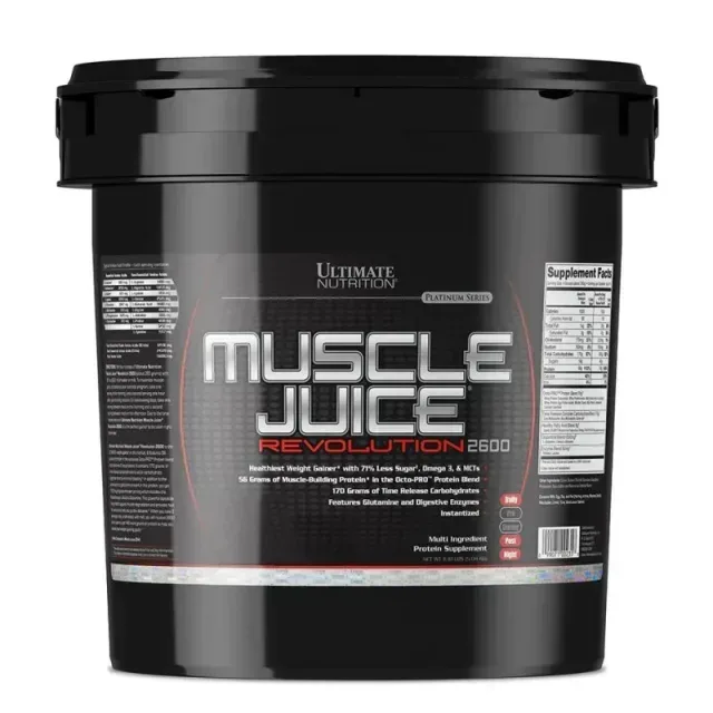 Гейнер Ultimate Nutrition Muscle Juice Revolution 2600, 5 кг - Ваніль