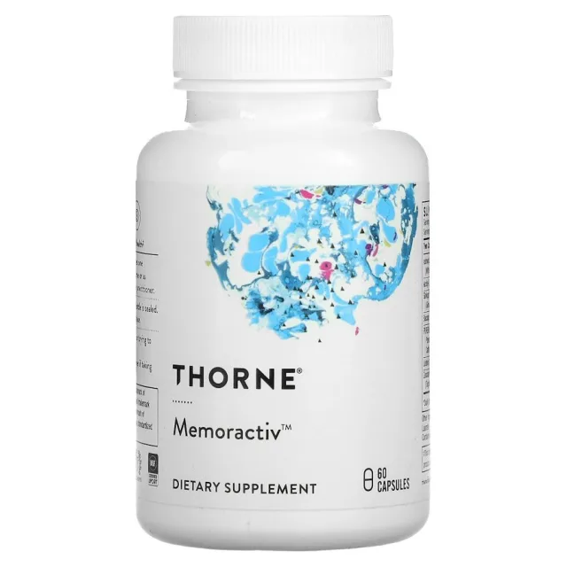 Гинкго Билоба Thorne Memoractiv, 60 капсул