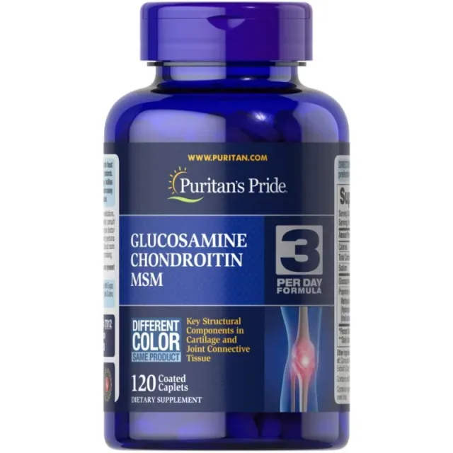 Glucosamine Chondroitin MSM 3 Per Day Formula, 120 каплет