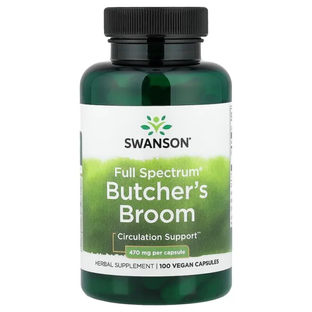 Голиця колюча Swanson Butcher's Broom 470 mg, 100 капсул