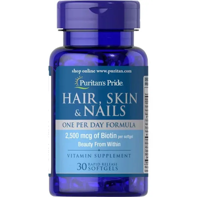 Hair Skin & Nails One Per Day Formula, 30 капсул
