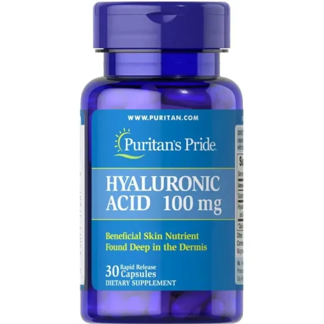 Hyaluronic Acid 100 mg, 30 капсул