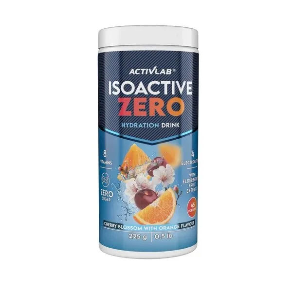 Ізотонік ActivLab Isoactive Zero, 225 грам - Квітуча сакура з апельсином