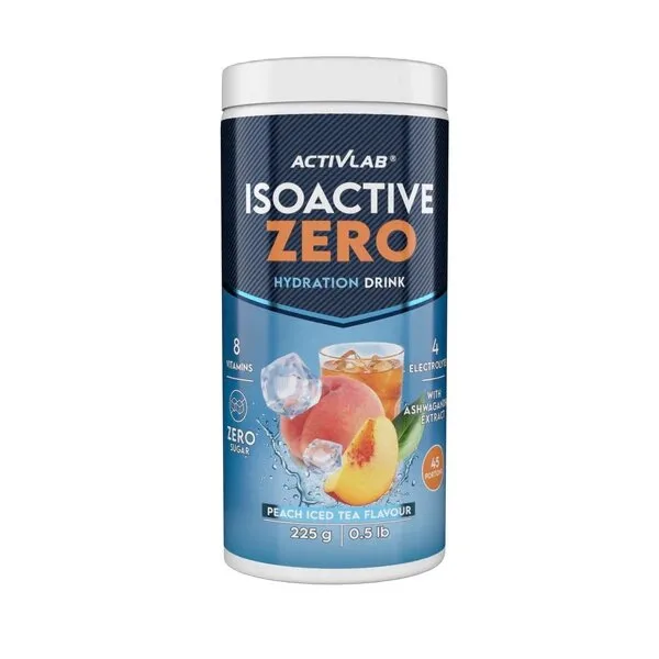 Ізотонік ActivLab Isoactive Zero, 225 грам - Холодний персиковий чай