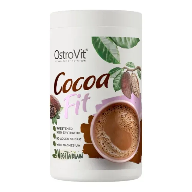 Какао напиток OstroVit Cocoa Fit, 500 грамм с низким содержанием сахара