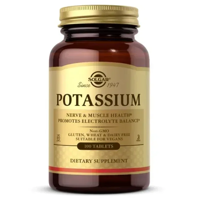 Калий глюконат Solgar Potassium 99 mg, 100 таблеток