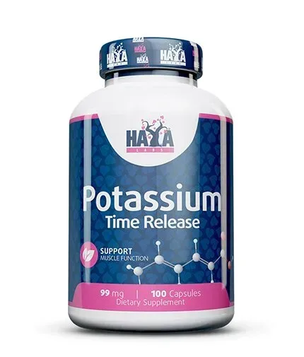 Калій Haya Labs Potassium Time Release, 100 вегакапсул