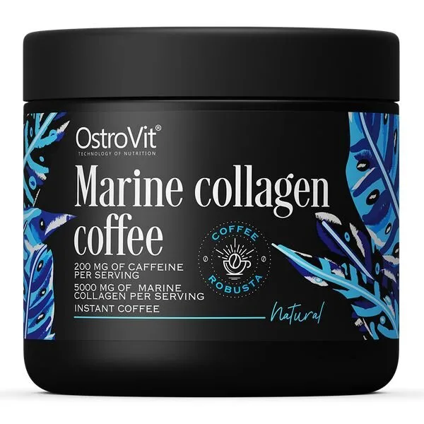 Кава OstroVit Marine Collagen Coffee, 150 грам - Вершкові вафлі з морським колагеном