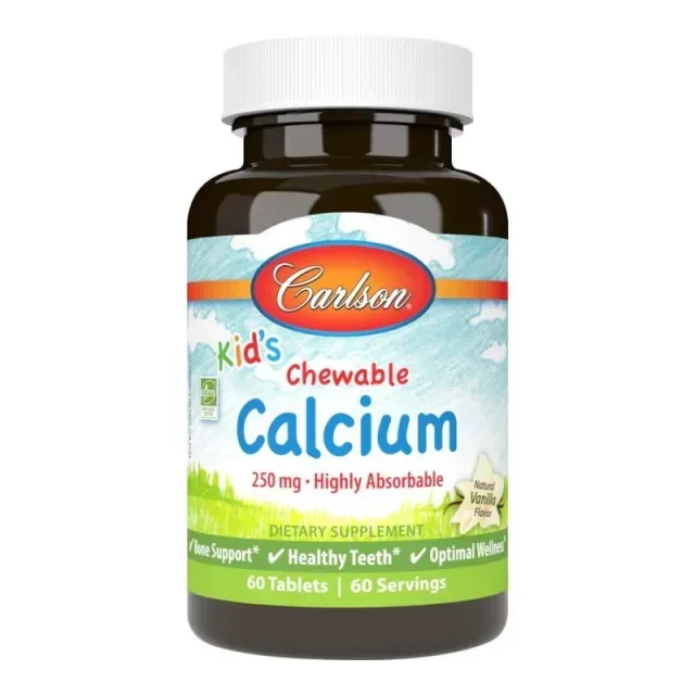 Kid's Chewable Calcium, 60 таблеток, ваніль