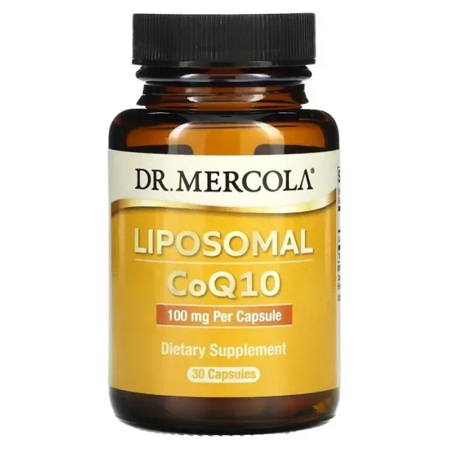 Коэнзим Q10 Dr. Mercola Liposomal CoQ10 100 mg, 30 капсул для поддержания сердца и мозга