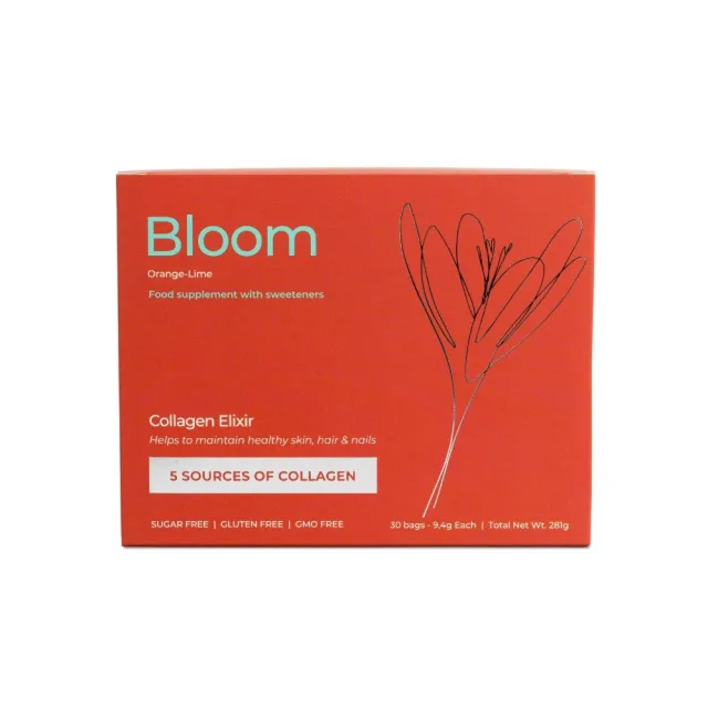 Коллаген Progress Nutrition Bloom Collagen, 30 стиков - Апельсин-лайм