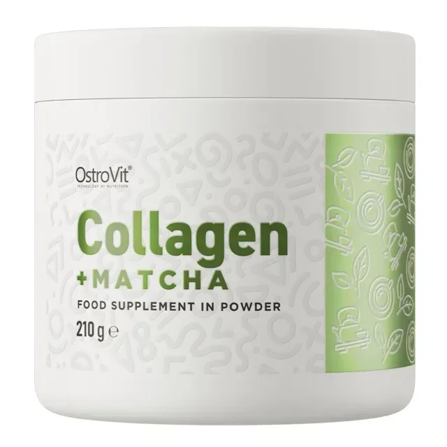 Колаген та матча OstroVit Collagen + Matcha, 210 грам
