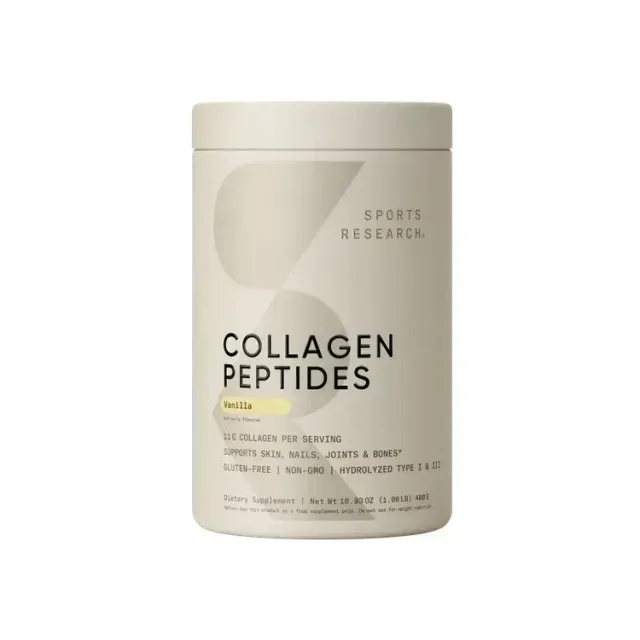 Колагенові пептиди Sports Research Collagen Peptides, 480 грам - Ваніль