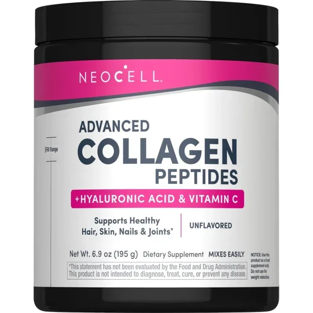 Коллагеновые пептиды типов I и III Neocell Advanced Collagen Peptides + Hyaluronic Acid + C, 195 грам