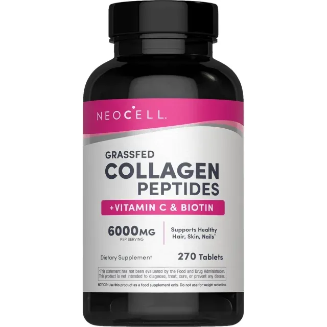 Колагенові пептиди типів I та III Neocell Grassfed Collagen Peptides + C & Biotin, 270 таблеток