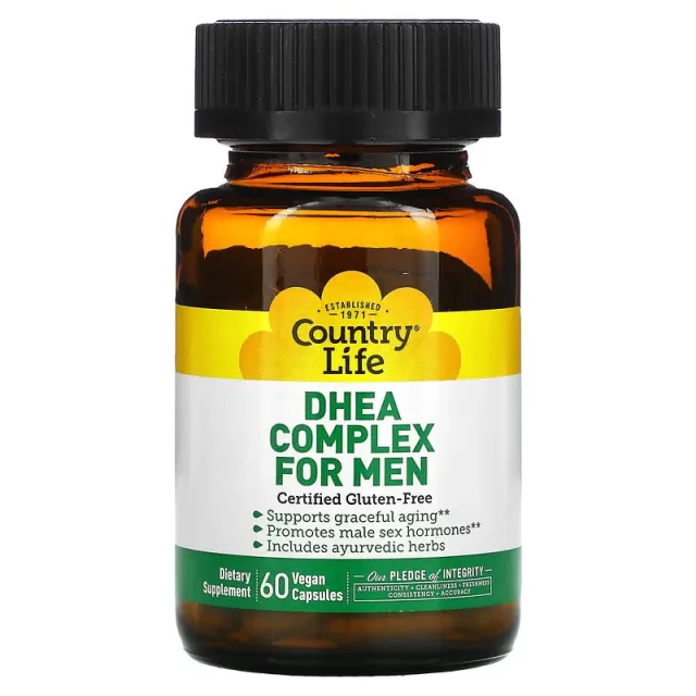 Комплекс для чоловіків Country Life DHEA Complex for Men, 60 вегакапсул
