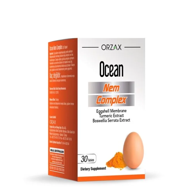 Комплекс для підтримки суглобів Orzax Ocean NEM Complex, 30 таблеток для підтримки суглобів та хрящів