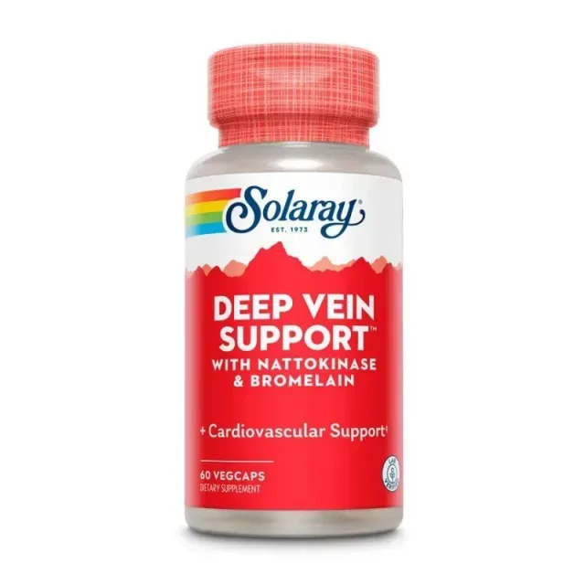 Комплекс для поддержки вен и кровообращения Solaray Deep Vein Support, 60 вегакапсул