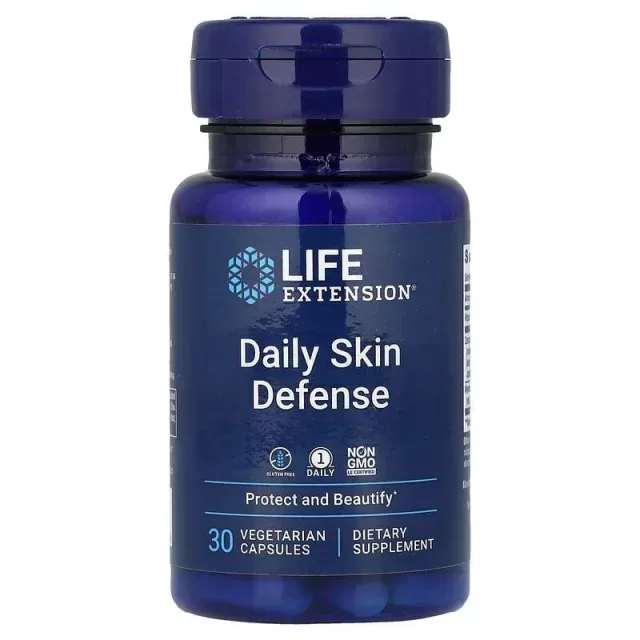 Комплекс для кожи Life Extension Daily Skin Defense, 30 вегакапсул