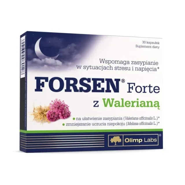 Комплекс екстрактів та вітамінів Olimp Sport Nutrition Forsen Forte with Valerian, 30 капсул для гарного сну